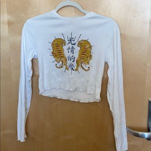 Tiger cropped long sleeve